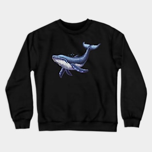 Pixel Whale Crewneck Sweatshirt